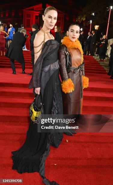 Erin Wasson and Marine Serre attend The Fashion Awards 2022 at Royal Albert Hall on December 5, 2022 in London, England.