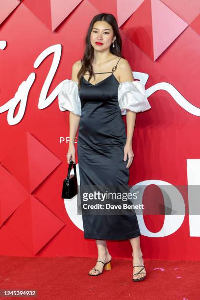 Designer Rejina Pyo arrives at The Fashion Awards 2022 at Royal Albert Hall on December 5, 2022 in London, England.