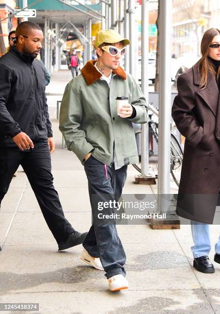 Justin Bieber is seen on December 6, 2022 in New York City.