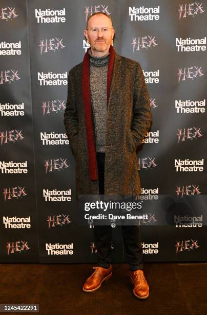 Mark Gatiss attends the press night performance of "Hex" at The National Theatre on December 6, 2022 in London, England.