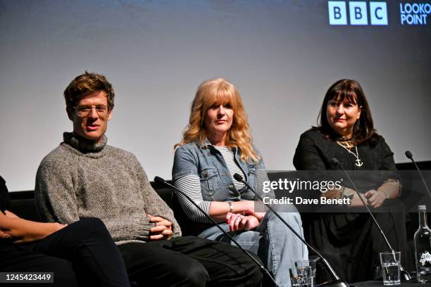 James Norton, Siobhan Finneran and Producer Jessica Taylor attend a screening of BBC Drama "Happy Valley" Series 3 at BFI Southbank on December 6,...