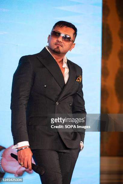 Yo Honey Singh a music producer, rapper, singer-songwriter seen during Toddy App Launch event in Delhi.
