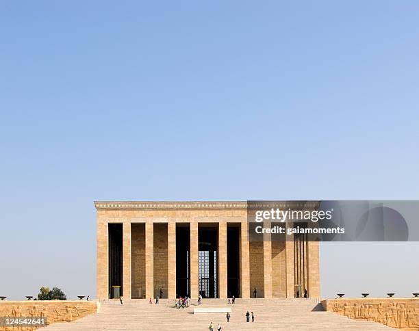 atatürk mausoleum in ankara, turkey - ataturk mausoleum stock pictures, royalty-free photos & images