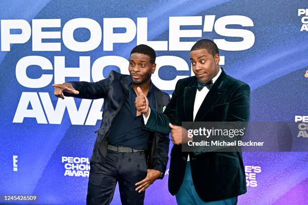 Kel Mitchell and Kenan Thompson at the People's Choice Awards held at Barker Hangar on December 6, 2022 in Santa Monica, California.