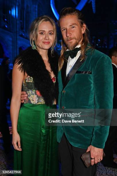 Haley Strode and Jeff Garner attend James Cameron's "Avatar: The Way Of Water" World Premiere Afterparty at The Natural History Museum on December 6,...