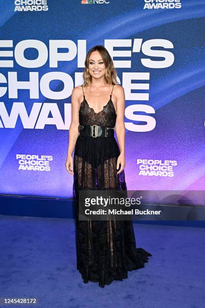 Olivia Wilde at the People's Choice Awards held at Barker Hangar on December 6, 2022 in Santa Monica, California.