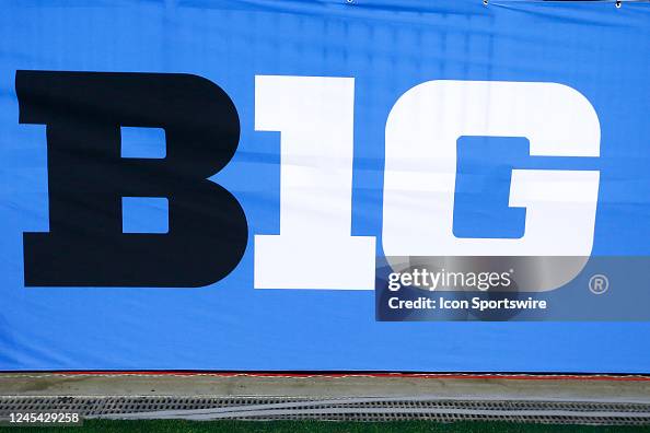 The Big Ten Logo on Display during the Big Ten Championship Game