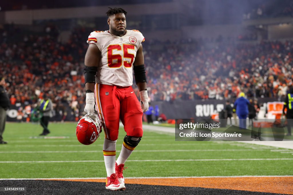 Tre Smith Kansas City Chiefs guard Trey Smith walks off the field after the ...