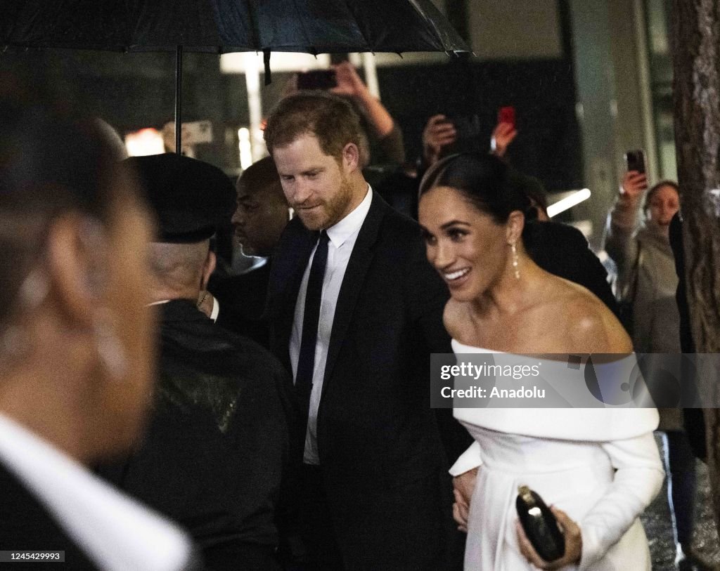 Prince Harry Duke of Sussex and his wife Meghan Markle in New York