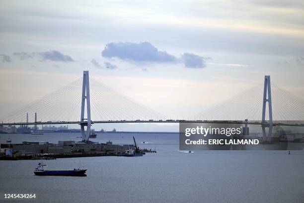 Illustration picture shows the Port of Nagoya, during the Belgian Economic Mission to Japan, Wednesday 07 December 2022. A delegation featuring the...