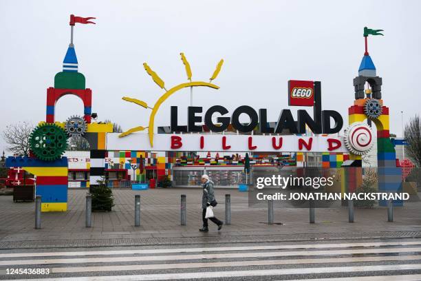 The entrance to LEGOLAND is pictured on November 29 in Billund, Denmark.