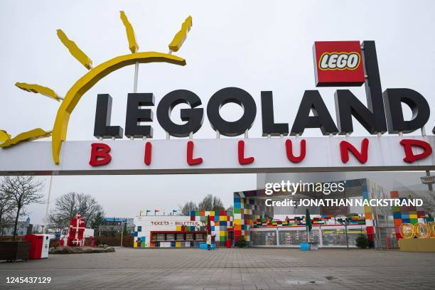 The entrance to LEGOLAND is pictured on November 29 in Billund, Denmark.