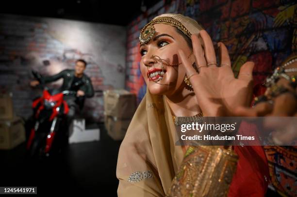 Wax figures of Bollywood actors, politicians, sportsman, singers, freedom fighters in Madame Tussauds India at DLF Mall of India, sector 18, on...