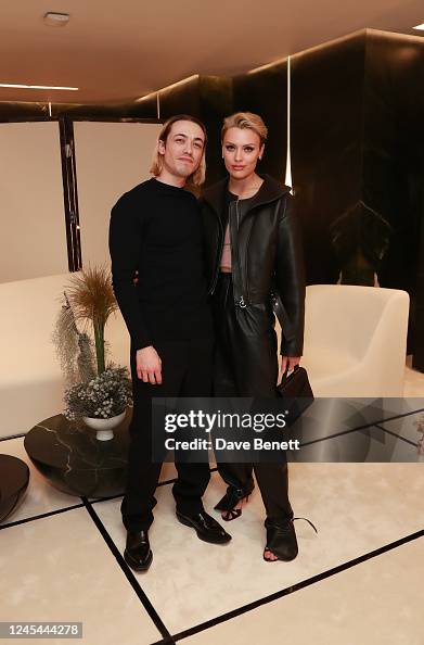 Daniel Core Daniel Del Core and Wallis Day attend the opening of the Del Core ...