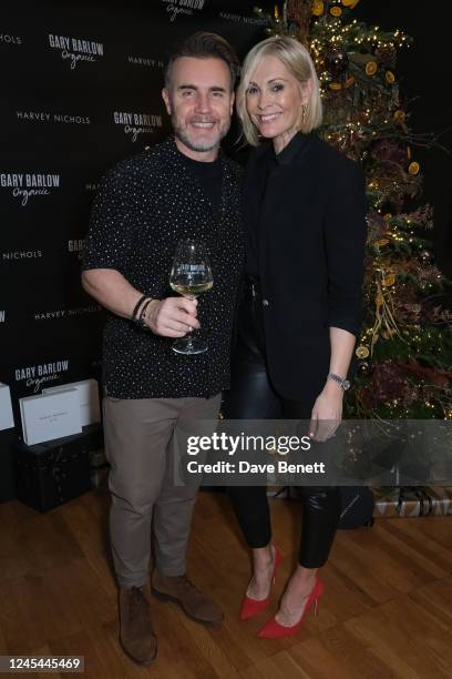 Gary Barlow hosts Jenni Falconer at Gary Barlow Wines 1st Anniversary Christmas Party at Harvey Nichols Fifth Floor Bar, Knightsbridge on December 7,...