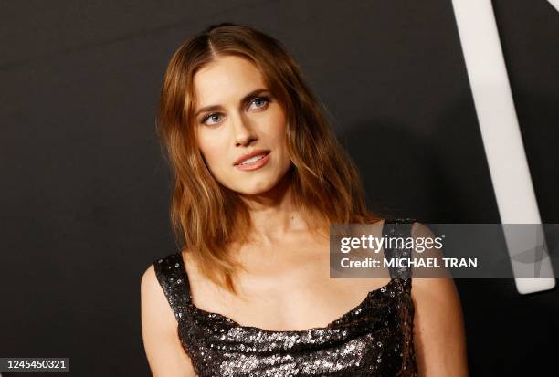 Actress Allison Williams arrives for the premiere of Universal Pictures "M3GAN" at the TCL Chinese Theatre in Hollywood, California, on December 7,...