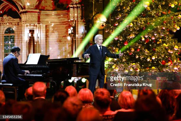 Jose Carreras during the 28th annual Jose Carreras Gala at Media City Leipzig on December 7, 2022 in Leipzig, Germany.
