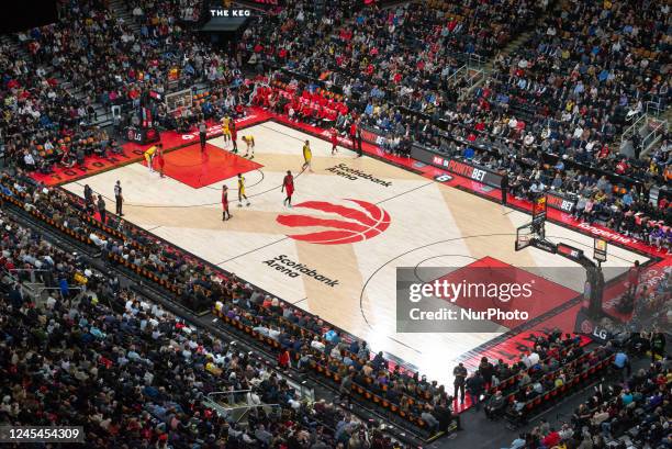 Toronto, ON, Canada Overall view of Scotiabank Arena during the Toronto Raptors vs LA Lakers NBA regular season game at Scotiabank Arena