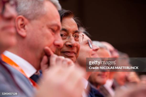 World's number-two steel maker, ArcelorMittal's CEO Lakshmi Mittal attends the inauguration of Steelanol, the new technology of ArcelorMittal in...