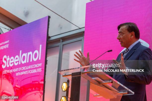 ArcelorMittal CEO Lakshmi Mittal pictured during the inauguration of Steelanol, the new technology of ArcelorMittal in Ghent on Thursday 08 December...