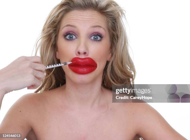 overboard - lip injections stockfoto's en -beelden