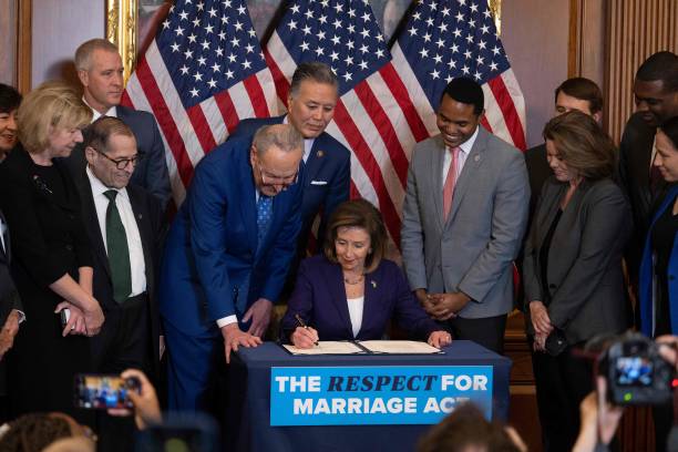 DC: Speaker Pelosi Holds Bill Enrollment Ceremony For Respect For Marriage Act