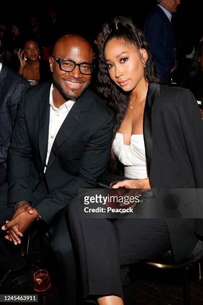 The Best Man: The Final Chapters Premiere Event -- Pictured: Taye Diggs, April Jones at the Hollywood Athletic Club on December 7, 2022 --
