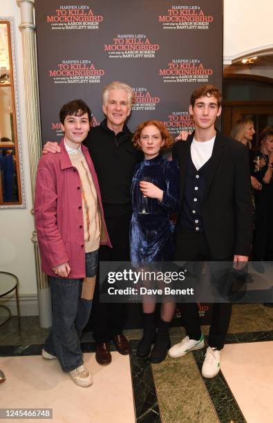 Ellis Howard, Matthew Modine, Anna Munden and Sam Mitchell attend the Gala Performance after party for the new cast of "To Kill A Mockingbird" at The...