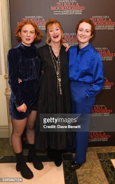 Anna Munden, Julie Legrand and Rebecca Hayes attend the Gala Performance after party for the new cast of "To Kill A Mockingbird" at The Gielgud...