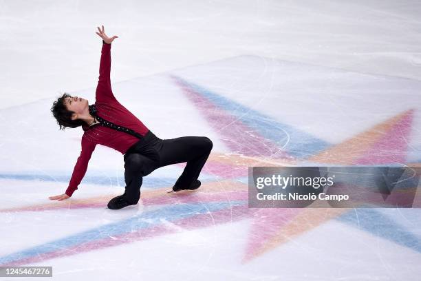 Shoma Uno of Japan competes in the Men's Short Program during day one of the ISU Grand Prix of Figure Skating Final.