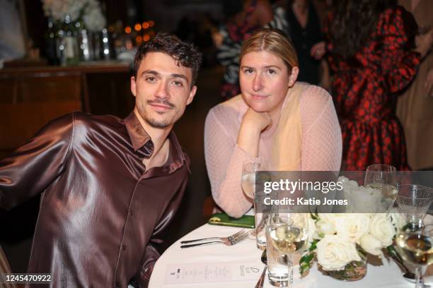 Jacob Bixenman and Zoe Latta at the WWD x CFDA 2023 LA3C Dinner held at Sunset Tower on December 8, 2022 in West Hollywood, California.