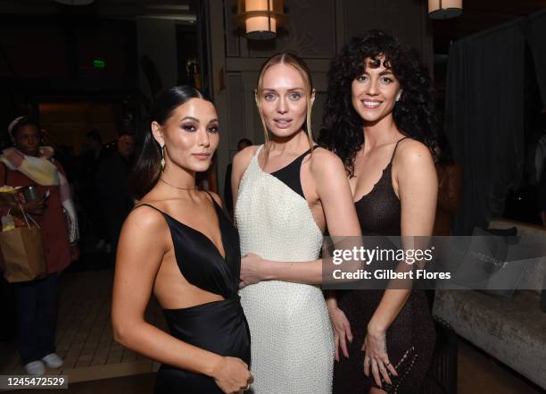 Fivel Stewart, Laura Haddock, Kaylah Zander at the world premiere of "The Recruit" held at The Grove on December 8, 2022 in Los Angeles, California.