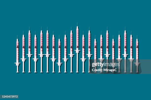 various doses of insulin injections - medical injection stock pictures, royalty-free photos & images