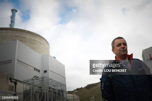 Electricite de France CEO, Luc Remont, poses for a photograph at the Penly Nuclear Power Plant in Petit-Caux, on the English Channel coast, on...