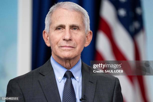 Dr. Anthony Fauci, White House Chief Medical Advisor and Director of the National Institute of Allergy and Infectious Diseases, attends an event with...