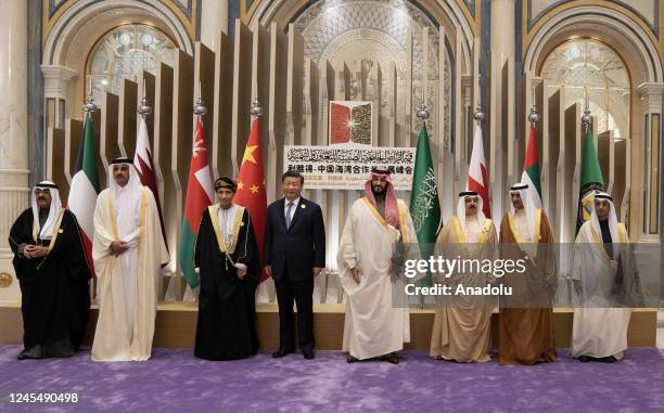 Crown Prince of Saudi Arabia Mohammad bin Salman al-Saud , Emir of Qatar Sheikh Tamim bin Hamad Al-Thani and Chinese President Xi Jinping , GCC...