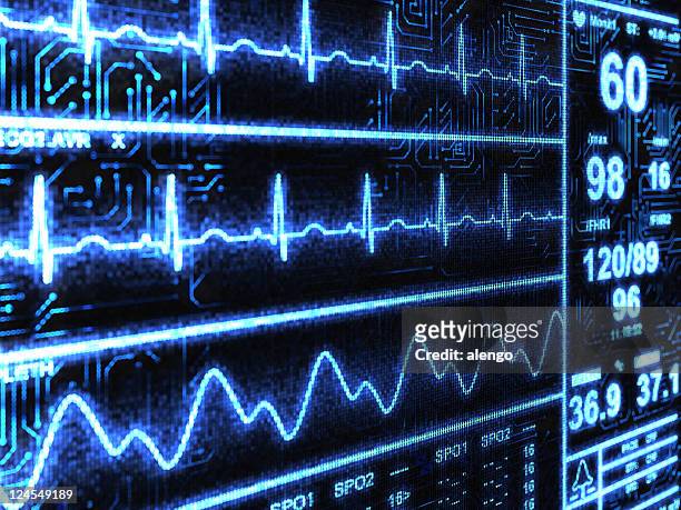cardiac monitor - brain activity stock pictures, royalty-free photos & images