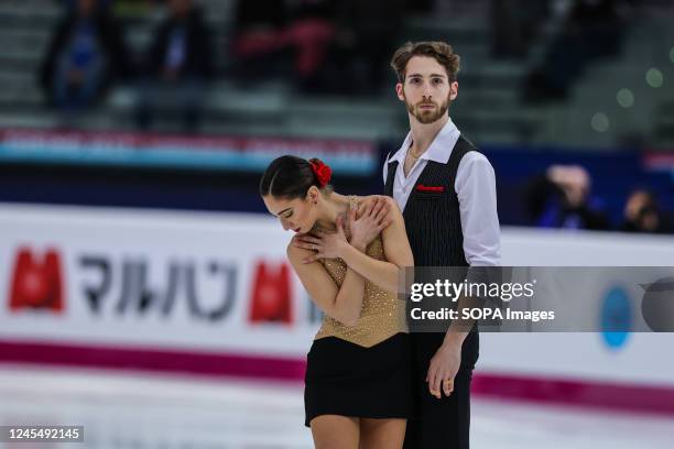 Sara Conti and Niccolo Macii of Italy competes during DAY1 - PAIRS S.P. ISU Grand Prix of Figure Skating Final Turin 2022 at Palavela.