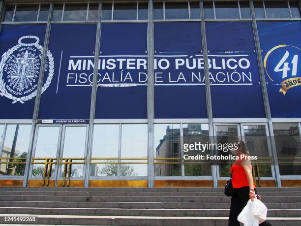 Facade of the offices of the National Prosecutor's Office . The National Prosecutor is in charge of the accusation for the alleged crime of rebellion...