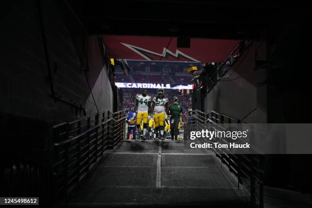 Green Bay Packers running back James Starks and Green Bay Packers running back Eddie Lacy in action during an NFL NFC Divisional Playoff football...