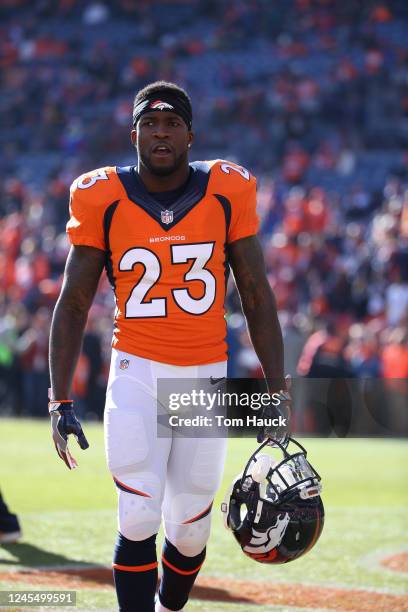 Denver Broncos running back Ronnie Hillman in action during an NFL AFC Divisional Playoff football game between the Denver Broncos and the Pittsburgh...