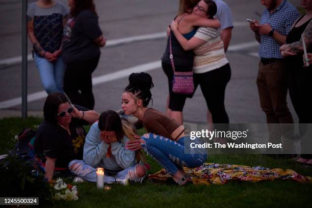 Americas homicide crisis story - Vigil for Lawrence Morgan who was shot seven times in the chest and died on the scene. Police later arrested Gunnar...