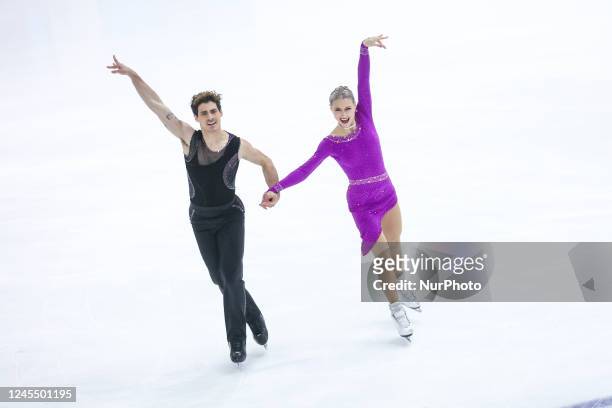 Piper GILLES / Paul POIRIER in action during the Ice Dance ISU Figure Skating Grand Prix final at Palavela on December 8, 2022 in Turin, Italy