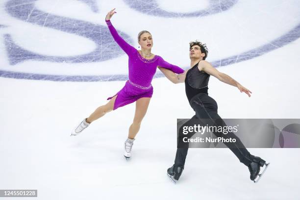 Piper GILLES / Paul POIRIER in action during the Ice Dance ISU Figure Skating Grand Prix final at Palavela on December 8, 2022 in Turin, Italy