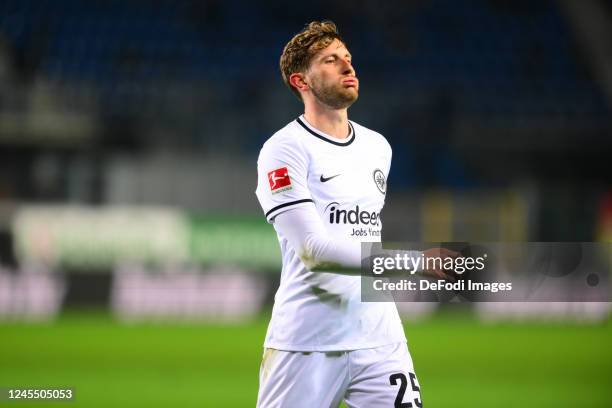 Christopher Lenz of Eintracht Frankfurt look on during Atalanta Bergamo-Eintracht Frankfurt, match valid for 25th edition of Trofeo Bortolotti of...