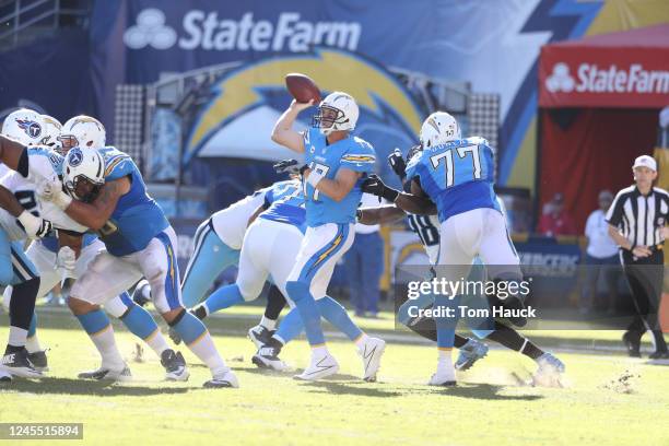 San Diego Chargers quarterback Philip Rivers in action during an NFL game between the San Diego Chargers and the Tennessee Titans , Sunday, November...