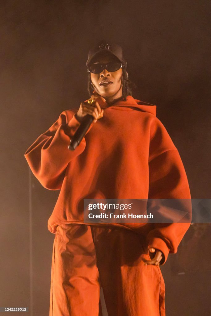 British rapper Little Simz performs live on stage during a concert at ...