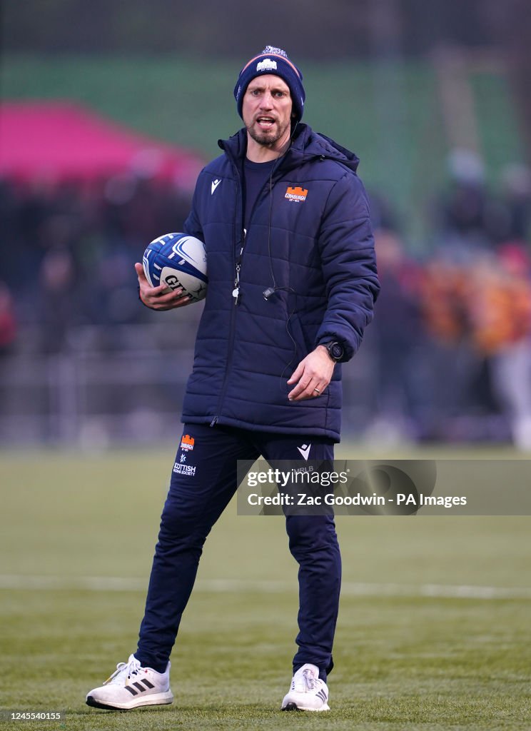 Coaches In Rugby Edinburgh Rugby head coach Mike Blair before the Heineken Champions ...