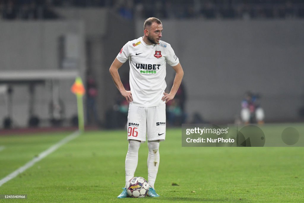 Silviu Balaure in action during Romania Super Liga: FC Hermannstadt -... News Photo - Getty Images