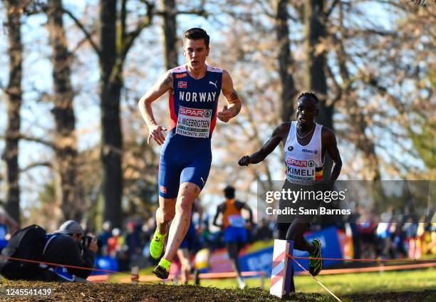 Piemonte , Italy - 11 December 2022; Jakob Ingebrigtsen of Norway competing in the senior men's 10000m during the SPAR European Cross Country...